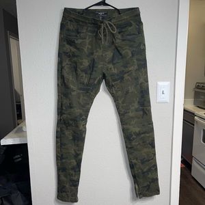 Forever 21 moto camo pants